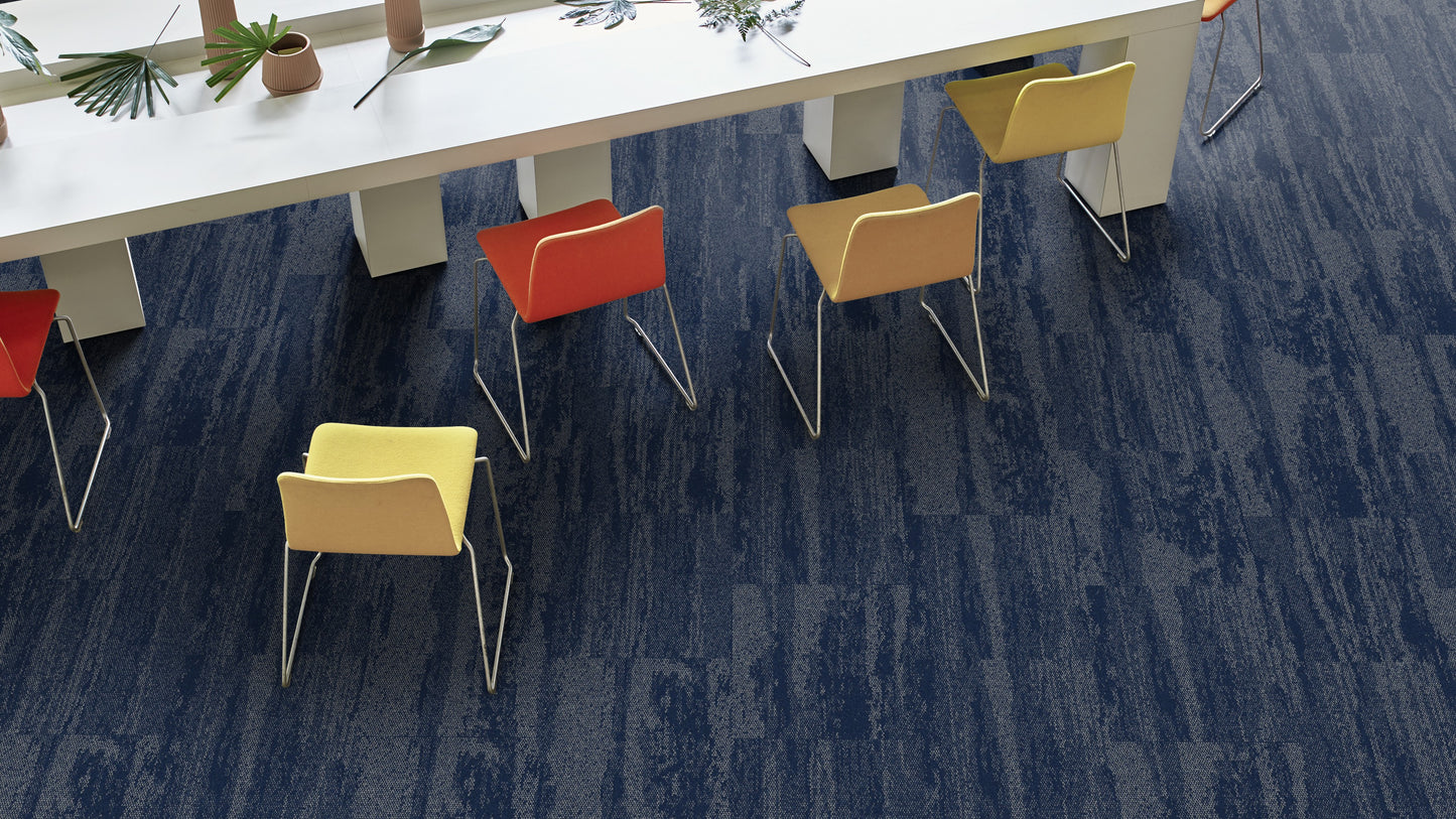 Interface Works Stream "Indigo" Carpet tile - Box (5m2)